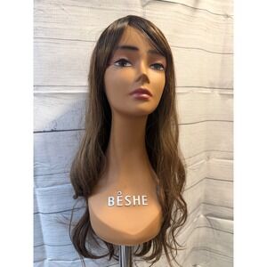Light brown synthetic wig